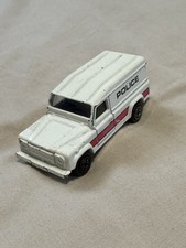 Vintage Corgi Police Land Rover 110 Panel Vehicle - White Diecast Model Toy - GC