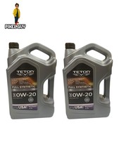 Lot of 2 Teton Oil 0W-20 Advanced Full Synthetic Motor Oil 5 Quarts Made in USA 35.45 per gallon