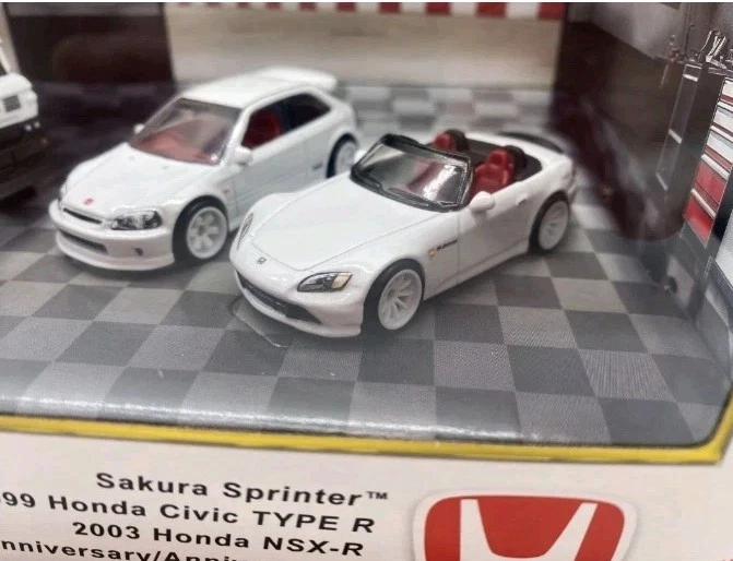 Hot Wheels 2025 Premium Collector Honda Set Civic Type-R NSX-R S2000 Diorama Foto 4 de 4