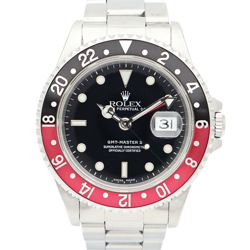 ROLEX GMT MasterⅡ Automatic Watch 16710 Stainless Steel Black/Red