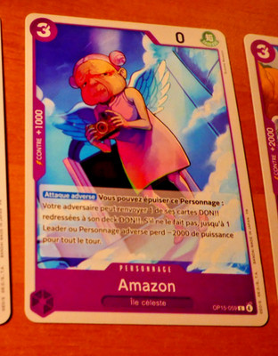 ONE PIECE FRANCAISE CARD GAME CARTE AMAZON OP15-059 FR MINT 2026
