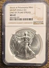 2015(P) American Silver Eagle - NGC MS69 - ONE OF 79,640 STRUCK