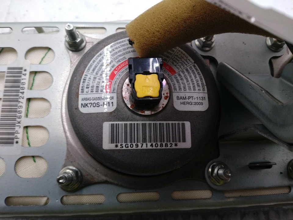 2009 INFINITI G37 Instrument Panel Air Bag Blue Right OEM Used NJ25-22502-564004 - Image 2 of 4