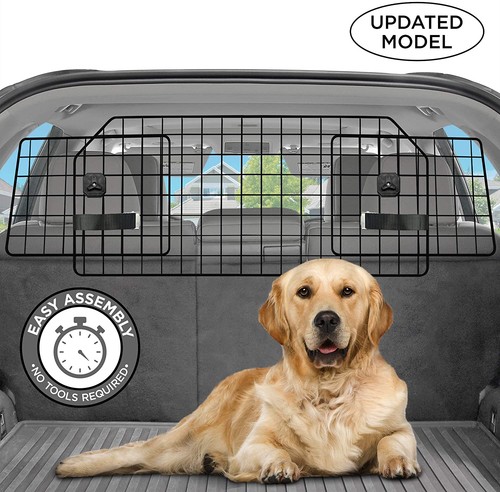 Pawple Dog Barrier for SUV's, Cars & Vehicles, Heavy-Duty Adjustable Pet Barrier