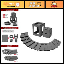 24Pcs Mild Steel Welding Practice Kit, 3x3"  2x2" Plates for Beginners, MIG TIG