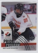 2025 Team Canada Juniors Pride of the Program Clear Cut Matthew Schaefer 1b0g