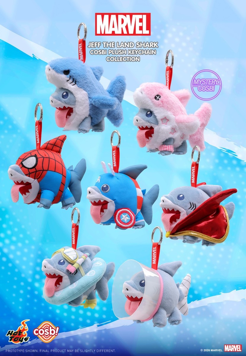 jeff様 リクエスト 2点 まとめ商品 HOT TOYS Marvel Jeff the Land Shark COSBI Series Plush Keychain