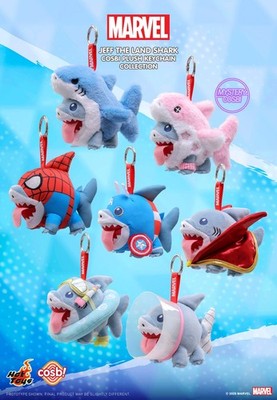HOT TOYS Marvel Jeff the Land Shark COSBI Series Plush Keychain