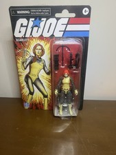 GI Joe Retro Collection Scarlett 3.75 Inch Action Figure  damaged Card blister