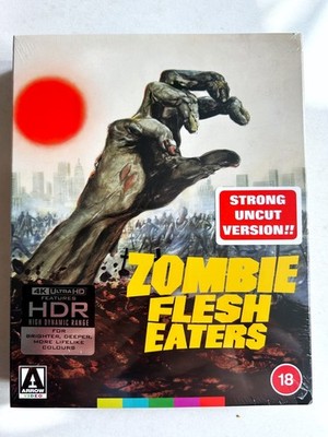 Zombie Flesh Eaters 4K Limited Edition Arte Originale Blu-ray 1979 Arrow NEW