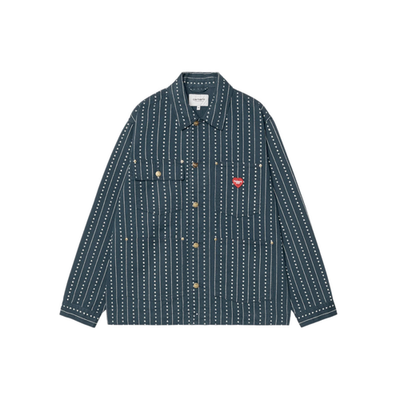 ジャケット・アウター CARHARTT WIP Drewe Chore Coat Carhartt WIP Drewe Chore Coat Navy Blue Size Large Brand New With