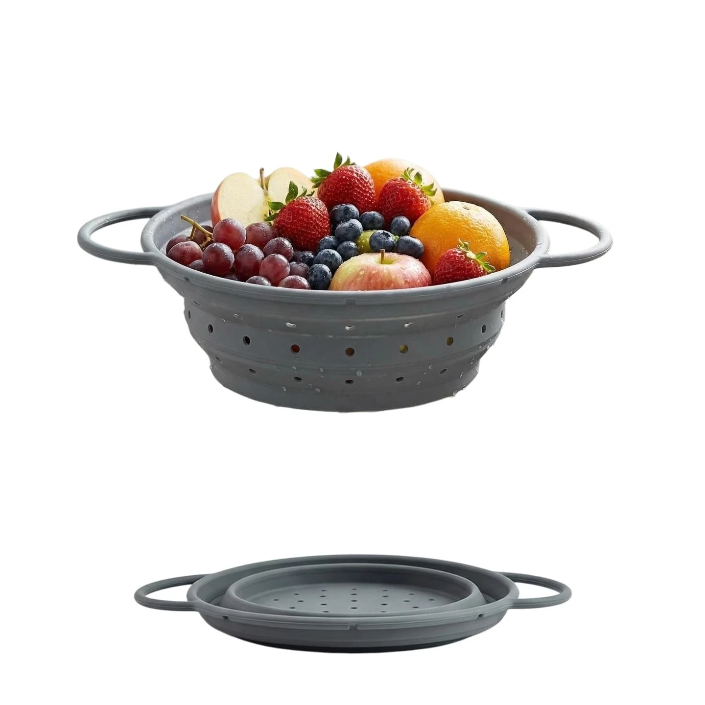 Collapsible Silicone Colander with Handles, Round Strainer with Stainless Ste...
Opens in a new wind