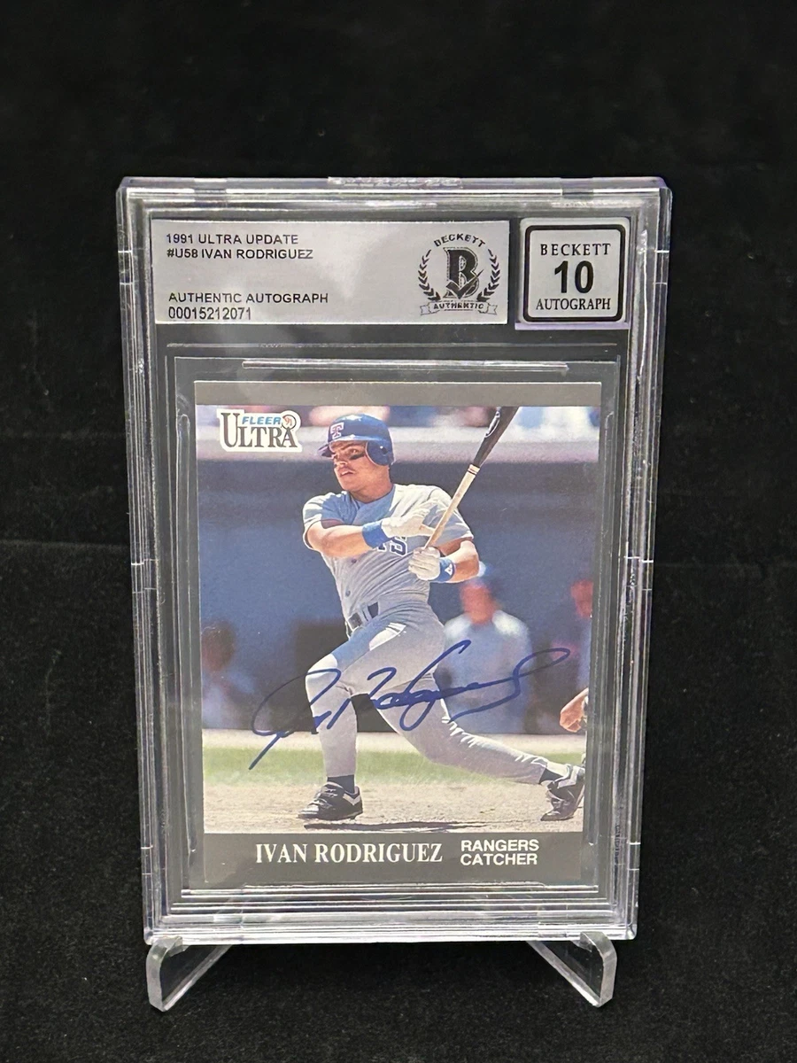 Ivan Rodriguez 10 Graded Baseball Sports Trading Cards