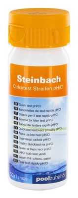 Steinbach | Quicktest Streifen | pH-Wert und freies Chlor | 50 Stück | einfache