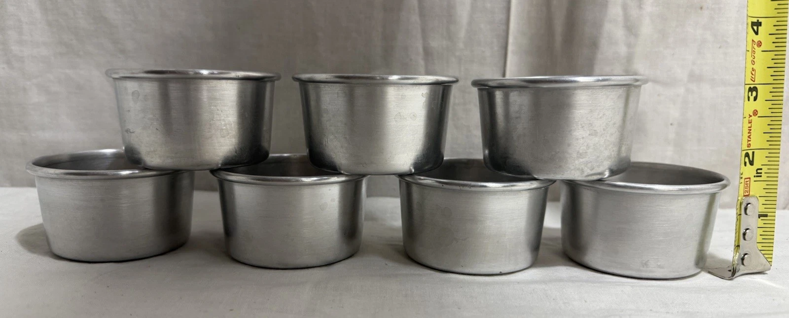 7 Vintage West Bend Aluminum 2.5” Muffin Condiment Baking Cups Tins Molds
Opens in a new window or t