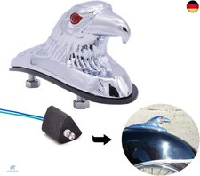 KaTur Chrom-Adler Kopf, Ornament für Motorrad/Geländefahrzeug, vorderer K