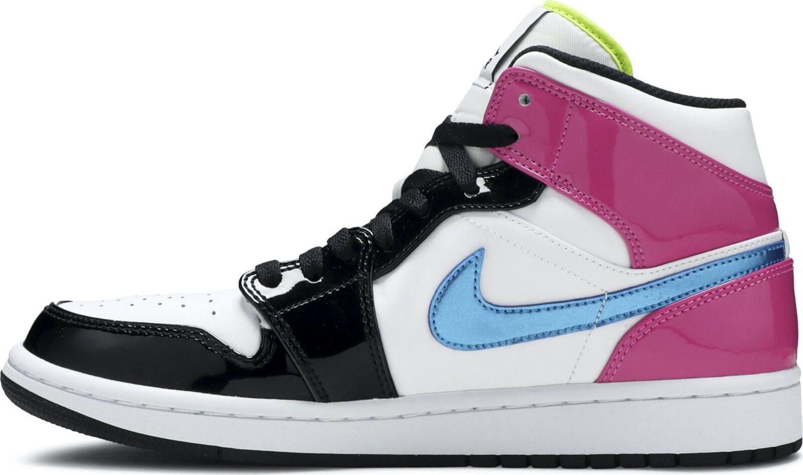 SAOLA Nike Air Jordan 1 Mid SE fucsia uomo taglia 11 donna taglia 12 5 rosa bianco CZ9834 100