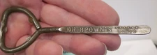 VTG ADVERTISING SODA POP BOTTLE OPENER DR. BROWN'S CELERY TONIC 4.5" STEEL