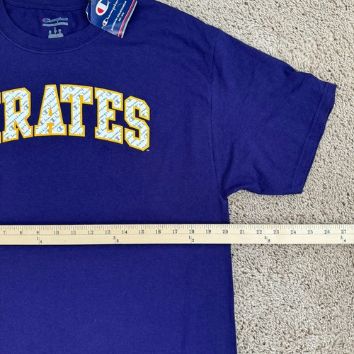 Pittsburgh Pirates Shirt Large Champion Purple Arched Spellout Graphic NWT - Picture 5 of 8