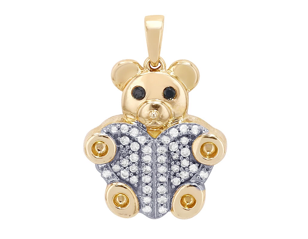 Diamond teddy shop bear pendant