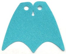 Lego New Medium Azure Minifigure Cape Cloth Scalloped 3 Points Piece