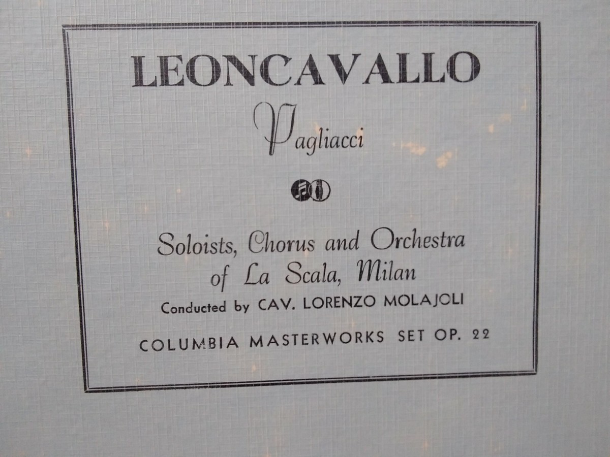 PAGLIACCI Ruggero Leoncavallo 新品 Pagliacci Libretto (Italian and English Edition