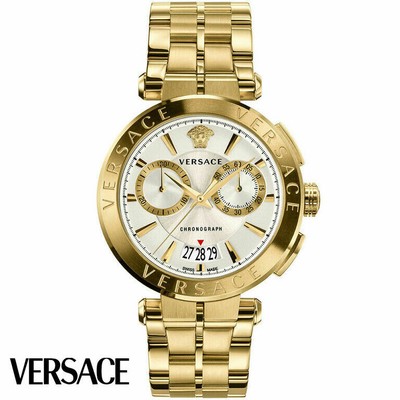versace golden watch