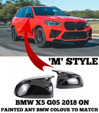 BMW X5 G05 M STYLE SPIEGELABDECKUNGEN SET AB 2018 LACKIERT BMW FARBE PASSEND