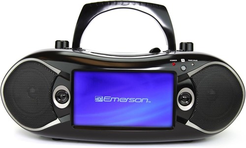 Emerson EDL-2870H 7" Bluetooth DVD Ghettoblaster mit AM/FM Radio & Digital TV - Schwarz