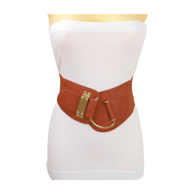 Women Brown Special Designer Luxury Belt Elastic Waistband  display picture 2