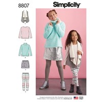 Simplicity 8807 Kinder & MÄDchen Top Rock Top NäHen Muster GrößEn 3-6 & 7-14