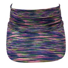 Unbranded Fitted Sun Visor Hat Multicolor OSFA Striped Colorful Outdoor