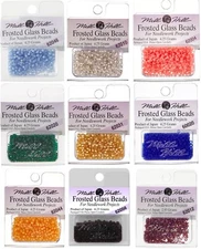 Mill Hill FROSTED Glass Beads, cross stitch, needlework - YOU CHOOSE, 17 colors