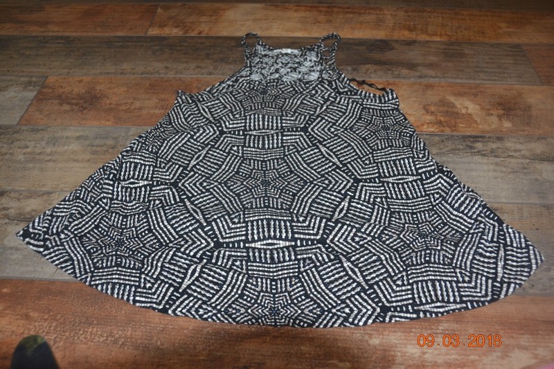 WOMENS AEROPOSTALE BLACK AND TAN TANK TOP SHIRT SIZE XS