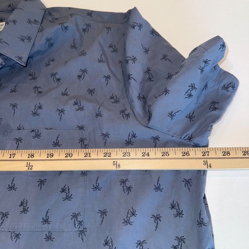 Life Is Good Simple Palm Pattern Button Front Camp Shirt Short Sleeve Men's XL - Picture 18 of 19