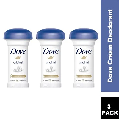 Dove Original Moisturising Cream Deodorant 50ml - 3 PACK