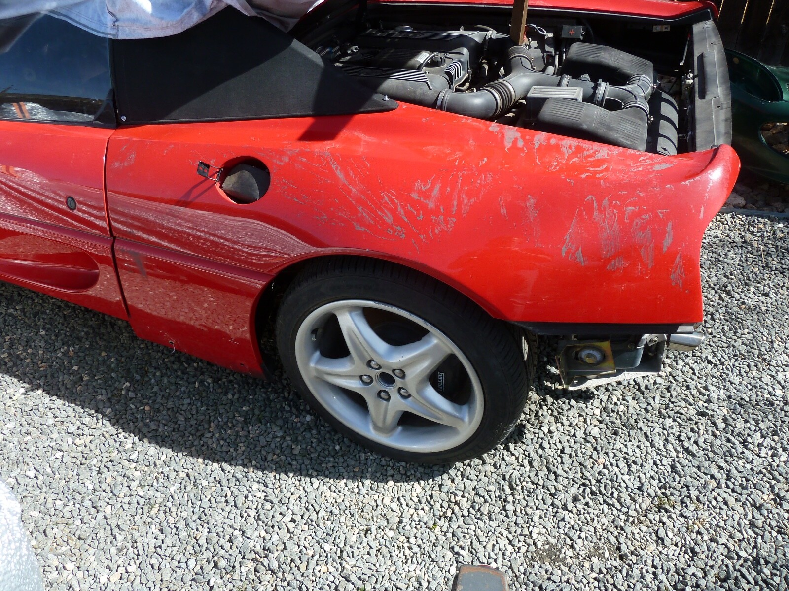Ferrari 355 Convertible Spider Rear OEM Left Quarter Panel Wing Standard Cut
