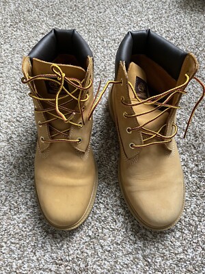 Timberland Classic Wheat 6 Inch Boots Nubuck Youth Big Kids Size
