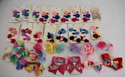 Assorted Hair Clips Colorful Eye Candy AJ Stylin Girls Accessories Bulk Lot 72