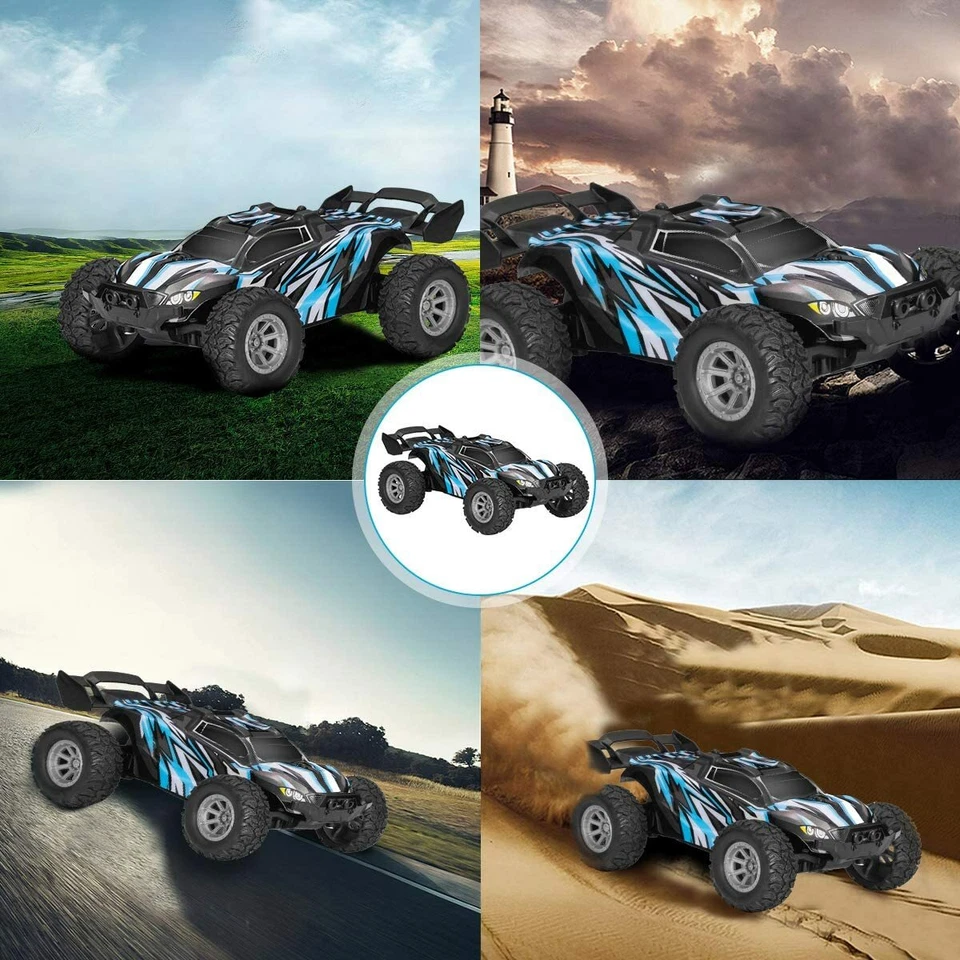 2Pcs Fast RC Cars 1/32 Off Road 2WD Remote Control Car 2.4GHz Buggy Crawler Toys - Image 2 of 4