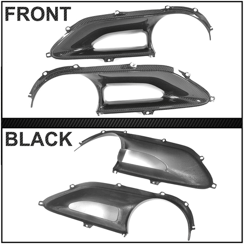 Real Carbon Rear Fog Tail Light Surround Cover 15-17 For Ferrari 488 GTBSpider E - Picture 11 of 12