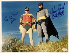 1966-68 Adam West Burt Ward Batman Signed LE 11x14 Color Photo (JSA)