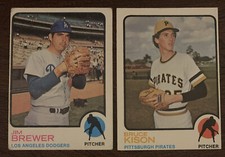 1973 Topps #126 & #141 Baseball Card Lot