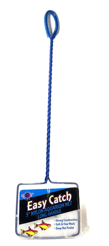 Aquarium Fish Tank Net Soft and Fine Mesh Deep Pocket Blue Ribbon Pet Prod 5 in*