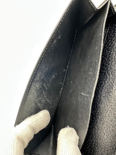 Gucci GG Canvas Leather Long Wallet Black Authentic - Picture 11 of 16