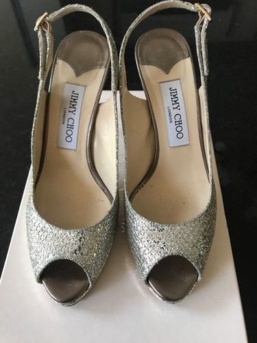 Jimmy Choo Nova glitter sling back 