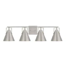 Home Decorators Collection Insdale 4-Light Brushed Nickel Modern Industrial