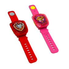 PAW PATROL Lot 2 Talking Watches VIDEO Marshall Skye VTech Learning