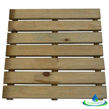 PEDANA PER DOCCIA DA GIARDINO ESTERNO IN LEGNO IMPREGNATO IN AUTOCLAVE cm 50x50