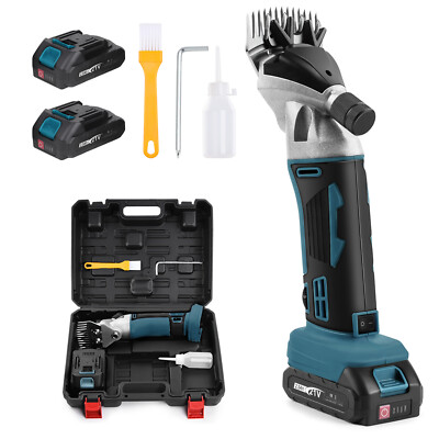 Cordless Sheep Shears Rechargeable Electric Sheep Shears with 2x2500mAh Battery